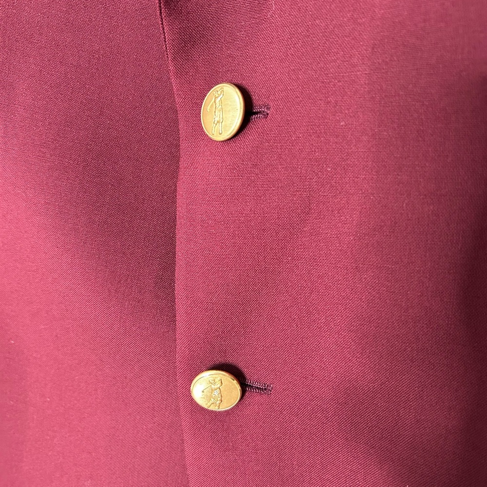 Bobby Jones golf sport coat size 44 cranberry - Picture 4 of 12